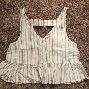 Peplum crop XS tank